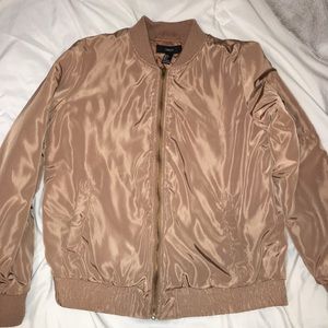 FINAL SALE Taupe Bomber Jacket